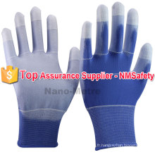 NMSAFETY anti usage statique PU gants de travail